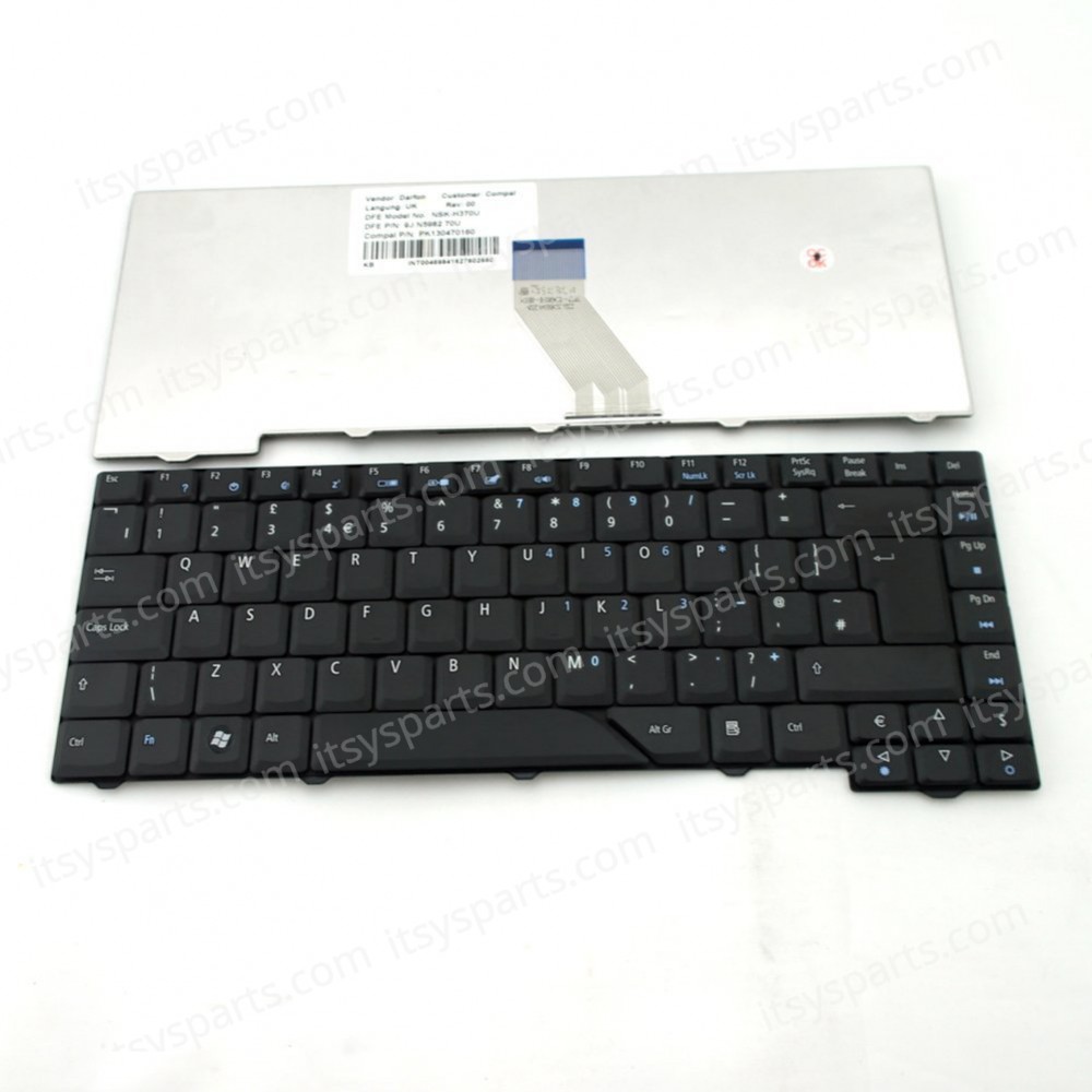 Laptop Keyboard Acer Aspire 4210 4220 4310 4315 4320 4510 4520 4520G 4710 4720 4720G 4720ZG 4910 4920 5235 5310 5315 5320 5520 5520-5912 5710 5710G 5710Z 5710Z 5710ZG 5715 5720 5720G 5720Z 5720ZG 5910 5920 5930 AS4520-5582 BLACK KEYBOARD(Ref.40201US)