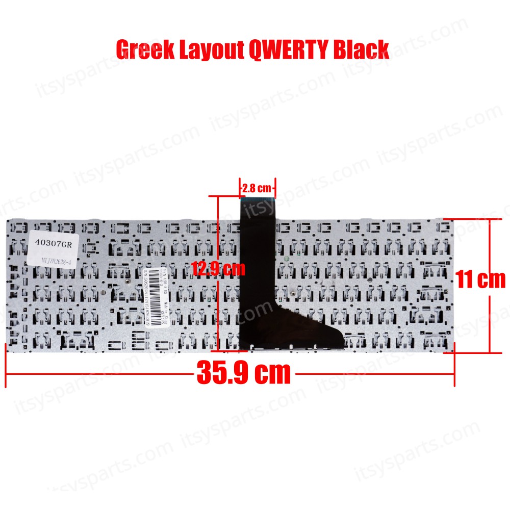 Keyboard Greek-Greek Laptop Keyboard Toshiba Satellite L50-A L50D-A L50t-A L55-A V138126AK1 6037B0083715 B0083715132100016 L55DT-A L55t-A L70-A L70d-A L70t-A L70-B S50-A S50D-A S50t-A S55-A S55-A S55D-A GR VERSION BLACK KEYBOARD(Code 40307GR)