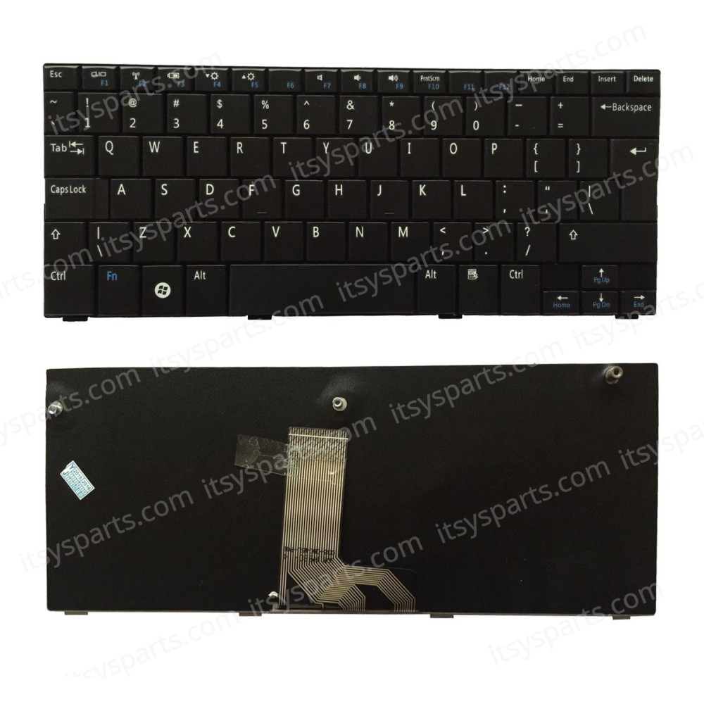 Laptop Keyboard Dell Inspiron MINI 10 MINI 1010 MINI 1011 MINI 10V0C414P 0F240M 0F278M 0F292M 0G204M 0G212N 0G276M 0J023M 0R952N 0T666N 0T669N 0W664N G238M UK VERSION BLACK KEYBOARD(Ref.40182UK)