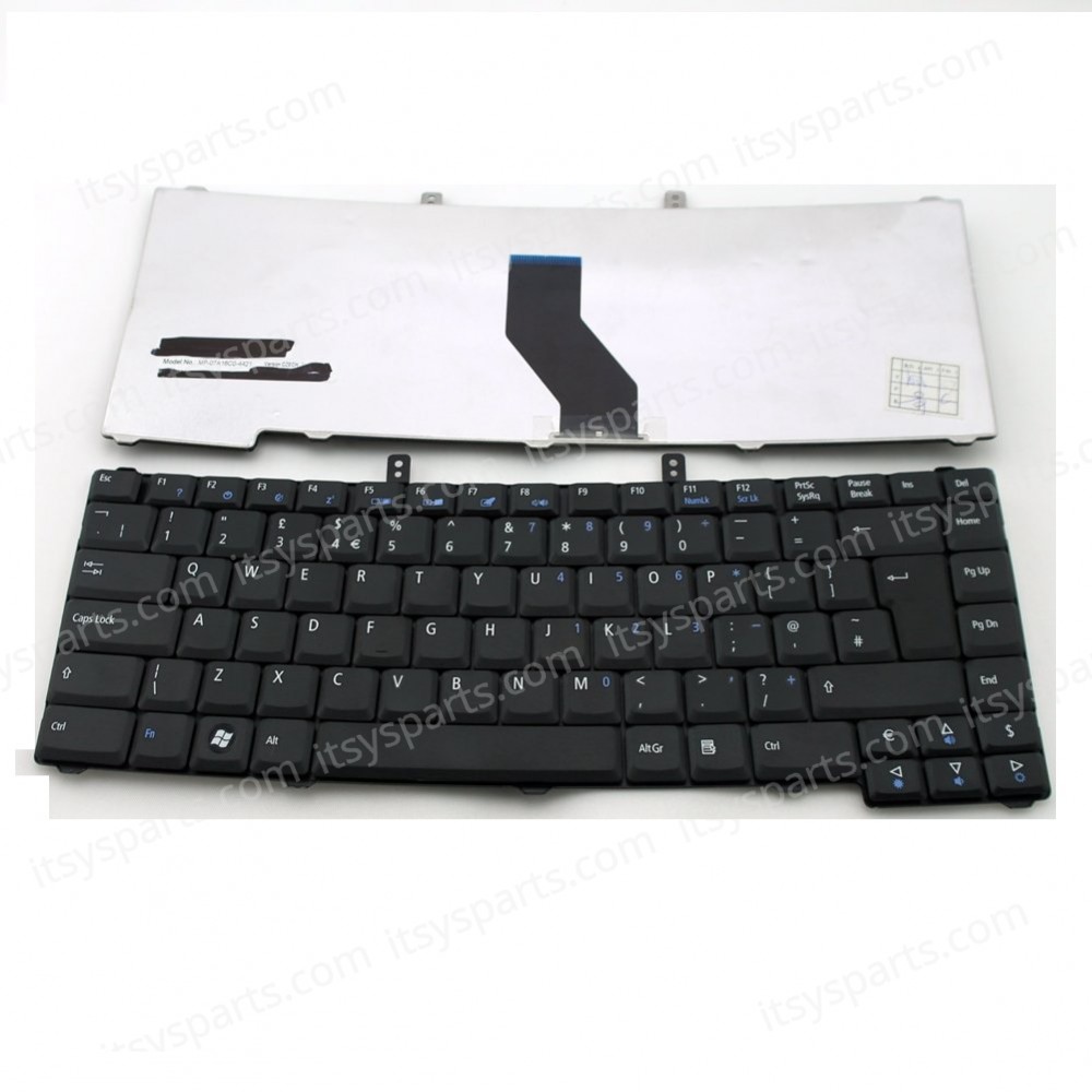Laptop Keyboard Acer Extensa 4220 TM4520 4620 5120 5120 5210 5220 5420 5610 5620 7120 7220 7420 7620 7220 7620G 9J.N8882.B2M PK1303M01W0 KB.INT00.002 MP-07A13U4-4421 UK VERSION BLACK KEYBOARD(Ref.40183UK)
