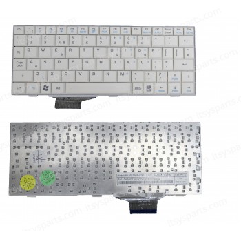 Keyboard Laptop Asus EEE PC 7 inch: 2G 4G 8G Surf 700 700X 701 701 701C 701SD 701SDX 702 703 EEE PC 9 inch: 900 900A 900HD 901 04GN022KUS00-1 MP-07C63US-528 V072462BS2 V072452AS1 04GN022KIT30 V072462BK2 UK VERSION WHITE KEYBOARD(Ref.40181UKWHITE)