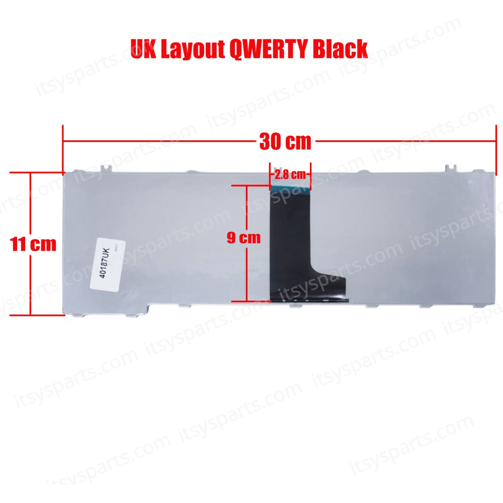 Laptop Keyboard Toshiba C600 C640 C640D C645 C645D C645D-SP4001M C645D-SP4160M L600 L600D L605 L630 L635 L635-S3012 L635-S3012BN L635-S3012RD L635-S3015 L635-S3020 L635-S3040BNUK VERSION BLACK KEYBOARD(Ref.40187UK)