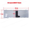 Laptop Keyboard Toshiba C600 C640 C640D C645 C645D C645D-SP4001M C645D-SP4160M L600 L600D L605 L630 L635 L635-S3012 L635-S3012BN L635-S3012RD L635-S3015 L635-S3020 L635-S3040BNUK VERSION BLACK KEYBOARD(Ref.40187UK)