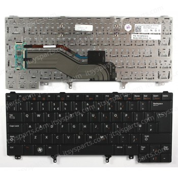 Laptop Keyboard Dell Latitude E6420 E6440 E5420 E5420M E5430 XT3 E6320 E6220 E6420 E6330 E6430 E6420 E6330 E6320 E6420ATG E6430ATG E6430S E5430 E6430 0T7WJUK VERSION BLACK KEYBOARD(Ref.40190UKPOINTER)