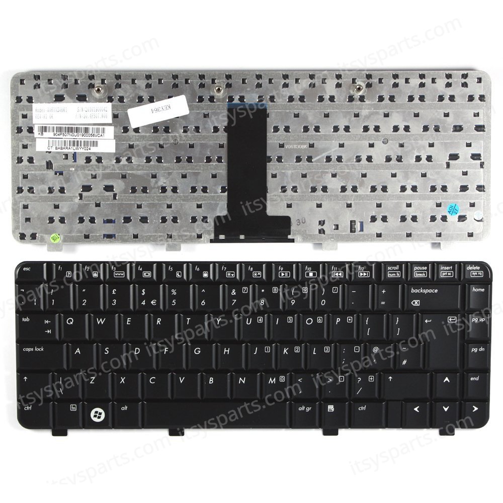 Keyboard Laptop Keyboard HP Pavilion DV2000 DV2100 DV2200 DV2300 DV2400 DV2500 DV2600 DV2700 DV2800 DV 2000 2100 2200 2300 2400 2500 2600 2700 2800 UK VERSION BLACK KEYBOARD(Ref.40184UK)
