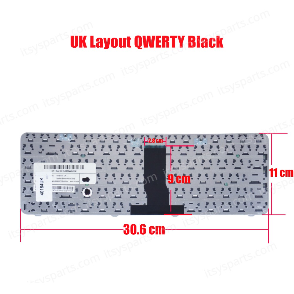 Keyboard Laptop Keyboard HP Pavilion DV2000 DV2100 DV2200 DV2300 DV2400 DV2500 DV2600 DV2700 DV2800 DV 2000 2100 2200 2300 2400 2500 2600 2700 2800 UK VERSION BLACK KEYBOARD(Ref.40184UK)