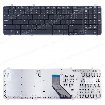 Keyboard Laptop HP Pavilion DV6-1000 DV6-2000 AEUT3U00140 570228-031 9J.N0Y82.H01 9J.N0Y82.M0U 517863-DJ1 DV6-1201au DV6-1202au DV6-1202tu DV6-1203au US VERSION BLACK KEYBOARD(Ref.40116US)