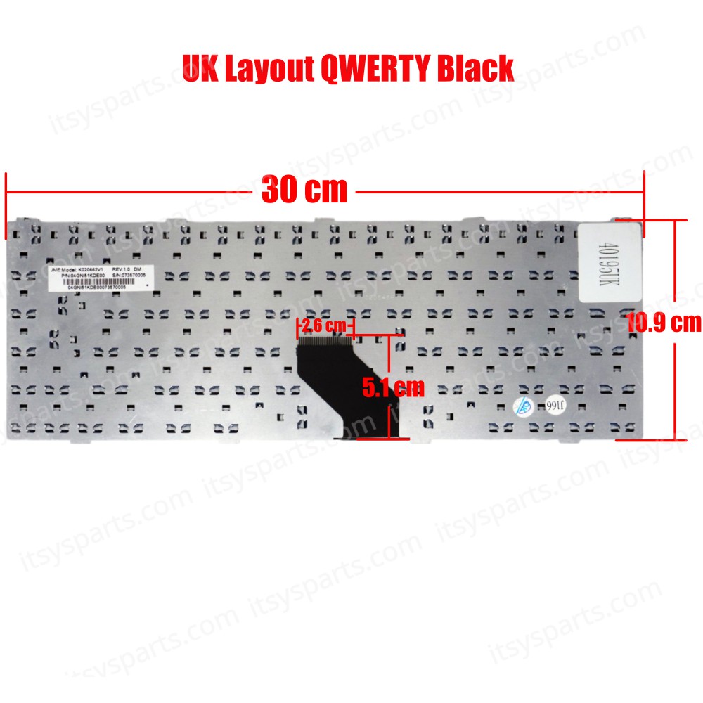 Laptop Keyboard Asus S62 S96 S96J Z84 Z84F Z84J Z84JP Z84M Z96 Z96F Z96Fm Z96H Z96Hm Z96J Z96JS Z96Jm Z96Jp Z96Sp 04GNI51KBR00 04GNI51KIT00 04GNI51KPO00 04GNI51KSP00 UK VERSION BLACK KEYBOARD(Ref.40195UK)