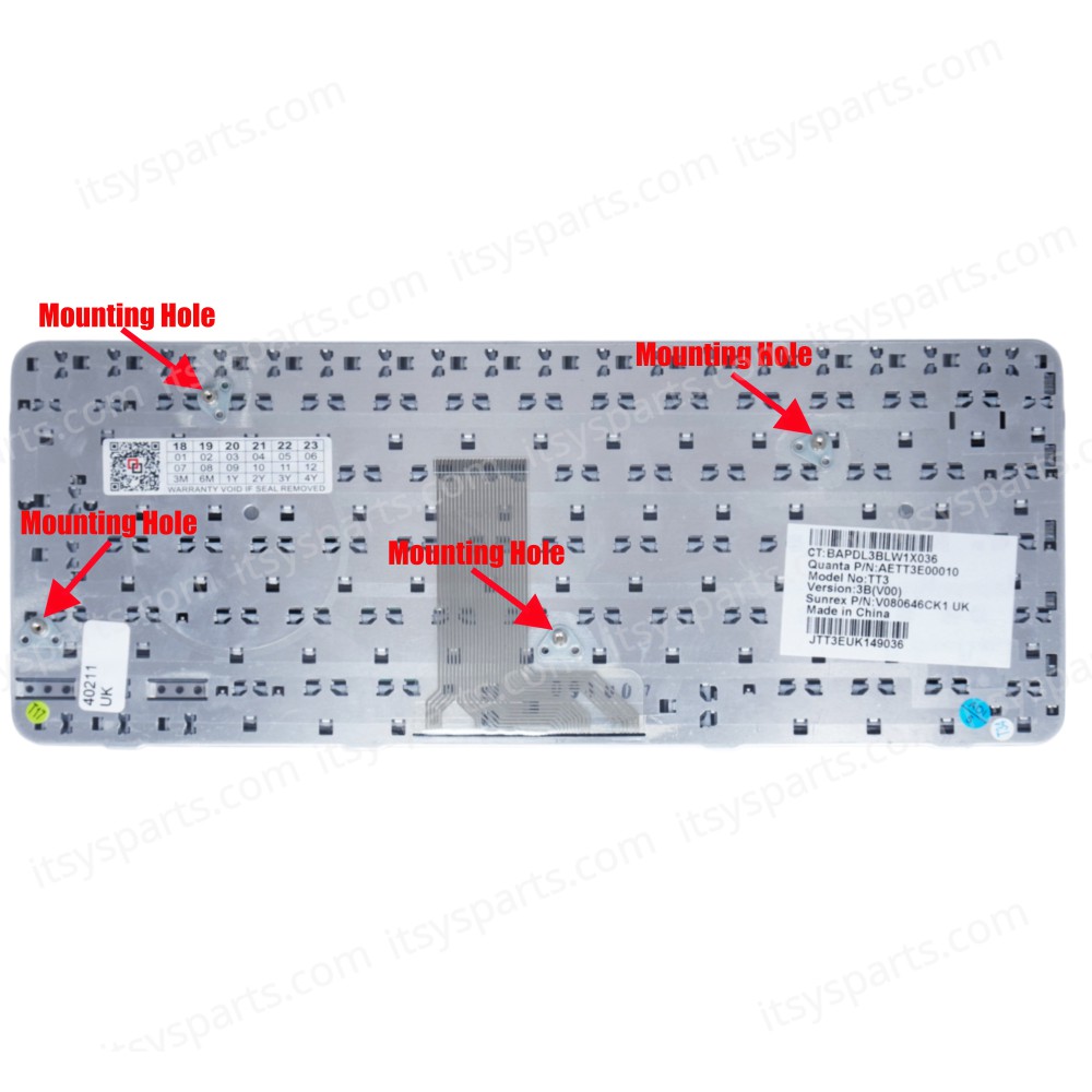Laptop Keyboard HP PAVILION TX1000 TX1000Z TX1100 TX1100 TX1200 X1300 TX1400 90.4V707.401 AET18TPE120 AETT8TP7020 AETT8TPE020 AETT8TPU119 AETT8TPU120 MP-06773US-920 MP-06773US-9201 MP-06776GB-9201 V062346AK1 UK VERSION BLACK KEYBOARD(Ref.40211UK)