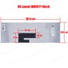 Laptop Keyboard MSI CR400 EX460 U200 ULV723 X300 X320 X340 X400 MP-09B56GB-359 S1N-1EUS221-SA S1N-IEUK2D1-C54 V103522AK1 MSI X-SLIM A4000 MSI X-SLIM CR400 MSI X-SLIM EX460 MSI X-SLIM U200 MSI X-SLIM UK VERSION BLACK KEYBOARD(Ref.40212UK)