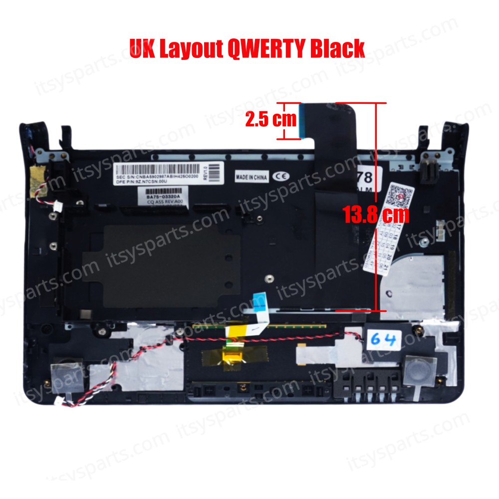 Laptop Keyboard SAMSUNG NP-N110 NC108 NC108 NC210 NC110 NP-N130 NP-N140 NP-NC108 NP-NC110-A01ES NC110 NC110-A01 NC110-A03 NC110-A04 NP-NC110 BA75-03320A BA75-02919A 9Z.N7CSN.001 WITH PALMREST UK VERSION BLACK KEYBOARD(Ref.40278UK) Laptop Keyboard SAMSUNG NP-N110 NC108 NC108 NC210 NC110 NP-N130 NP-N140 NP-NC108 NP-NC110-A01ES NC110 NC110-A01 NC110-A03 NC110-A04 NP-NC110 BA75-03320A BA75-02919A 9Z.N7CSN.001 WITH PALMREST UK VERSION BLACK KEYBOARD(Ref.40278UK)