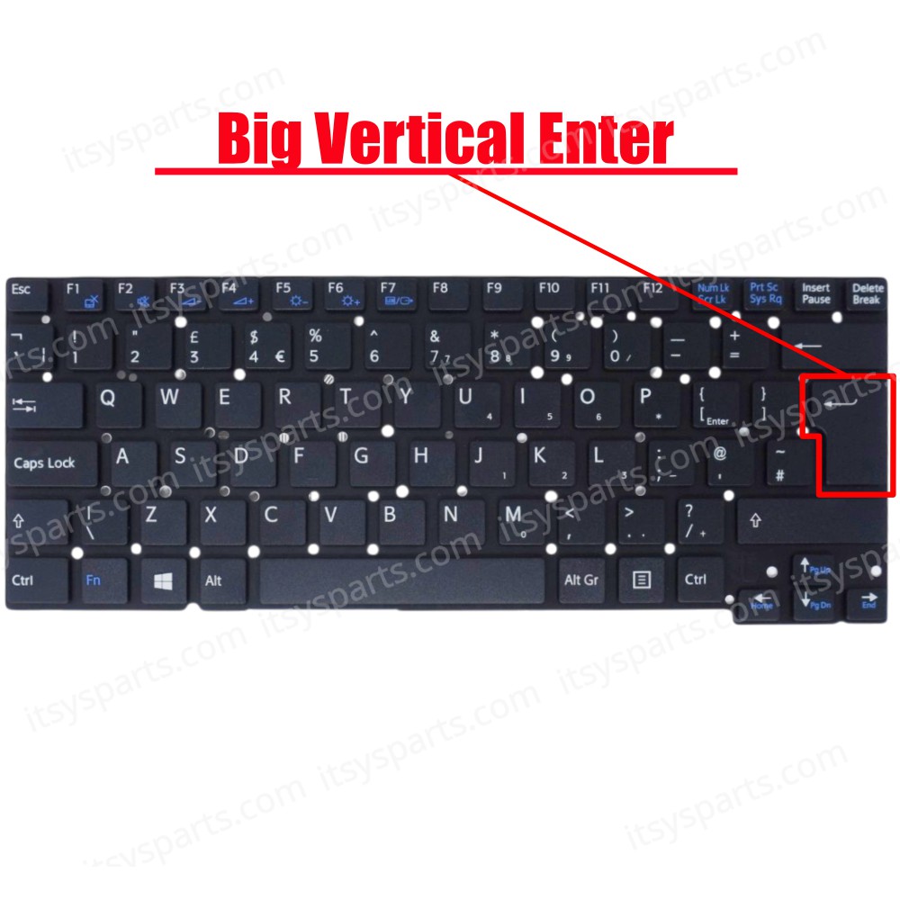 Laptop Keyboard Sony VAIO SVT13 SVT14 SVT13112FXS SVT13113EN SVT13113ENS SVT13113FX SVT13113FXS SVT13115FA SVT13115FAS SVT13115FDS SVT13115FG SVT13115FGS SVT13115FH SVT 14 / 13 UK VERSION BLACK NO FRAME KEYBOARD(Ref.No.40223UKNOFRAME)