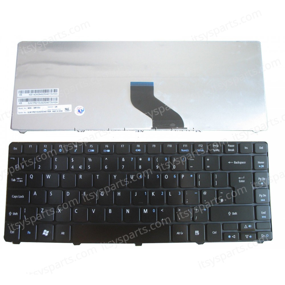 Laptop Keyboard Acer Aspire 3750G 3810T 3935 4741 4750G 3410 3410G 3410T 3810 NSK-AM10L 4810T/4810TZ/4410 MS2271 3810T 3815 3820 3820G 3820T 3820TZ 3820TG 3820TZ 3820TZG 4235 4240 4251 4251g 4336 4336g 4410 4410 4410T 4535 4535G 4540 4540G 4551 (Ref. 4017