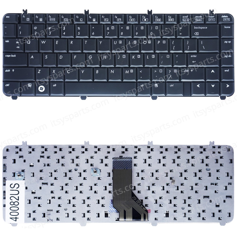 Keyboard Laptop HP Pavilion dv5 dv5-1000 dv5-1100 DV5Z-1000 DV5-1010 DV5Z-1100 DV5T-1100 dv5-1200 DV5-1200EG dv5-1215ca dv5-1225ca dv5-1230us dv5-1234ca dv5-1334ca QT6A 488590-001 AEQT6U00030 US VERSION KEYBOARD(Ref.40082US)