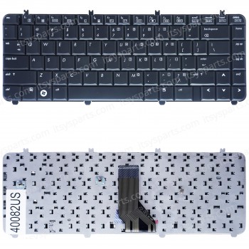 Keyboard Laptop HP Pavilion dv5 dv5-1000 dv5-1100 DV5Z-1000 DV5-1010 DV5Z-1100 DV5T-1100 dv5-1200 DV5-1200EG dv5-1215ca dv5-1225ca dv5-1230us dv5-1234ca dv5-1334ca QT6A 488590-001 AEQT6U00030 US VERSION KEYBOARD(Ref.40082US)