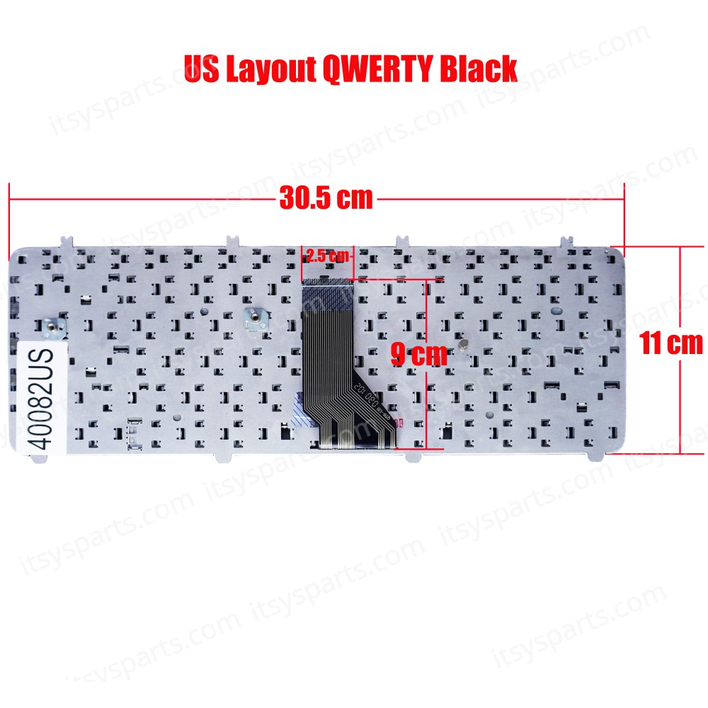 Keyboard Laptop HP Pavilion dv5 dv5-1000 dv5-1100 DV5Z-1000 DV5-1010 DV5Z-1100 DV5T-1100 dv5-1200 DV5-1200EG dv5-1215ca dv5-1225ca dv5-1230us dv5-1234ca dv5-1334ca QT6A 488590-001 AEQT6U00030 US VERSION KEYBOARD(Ref.40082US)