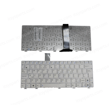 Laptop Keyboard Asus EEE PC 1018 1018P 1025 1025C 1025C-MU17-BK 1025C-MU17-WT 1025CE 1025CE-M 1015PED 1015T 1015TX 1016P 1018 1018P UK VERSION WHITE KEYBOARD NOFRAME(Ref.40105UKWHITE)