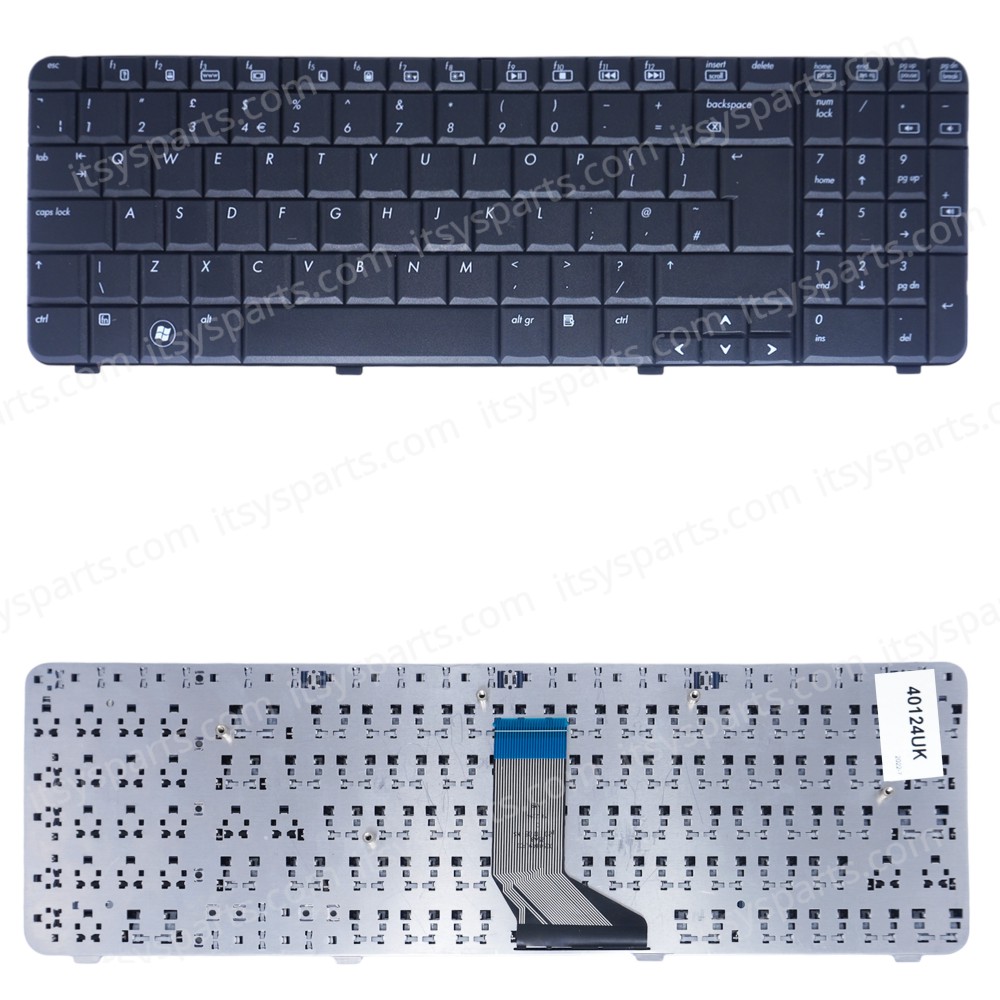 Keyboard Laptop HP Compaq Presario CQ61 G61 G61-100 VT994EA CQ61-310SD G61-200 G61-300 CQ61-200 CQ61-100 CQ61-300 G6-420ED AEOP6+00010 532818-151 517865-151 532819-151 517865-031 CQ61-430EV UK VERSION BLACK KEYBOARD(Ref.40124UK)