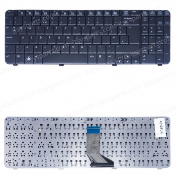 Keyboard Laptop HP Compaq Presario CQ61 G61 G61-100 VT994EA CQ61-310SD G61-200 G61-300 CQ61-200 CQ61-100 CQ61-300 G6-420ED AEOP6+00010 532818-151 517865-151 532819-151 517865-031 CQ61-430EV UK VERSION BLACK KEYBOARD(Ref.40124UK)