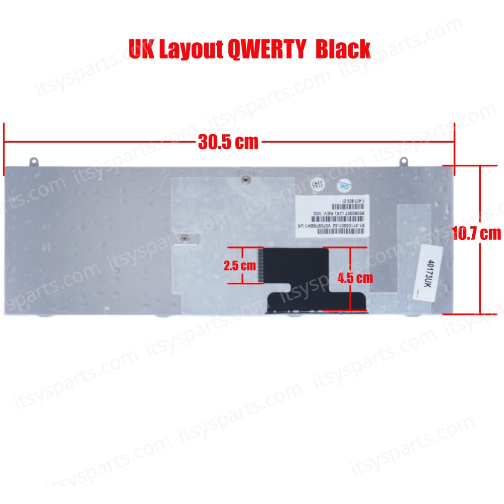 Laptop Keyboard Sony VGN-FZ11M VGN-FZ140QE VAIO VGN-FZ145E VAIO VGN-FZ15 VAIO VGN-FZ150E VAIO VGN-FZ150E/BC VAIO VGN-FZ150EBC VAIO VGN-FZ15G VAIO VGN-FZ15L VAIO VGN-FZ15M VAIO VGN-FZ15S VAIO VGN-FZ15T VAIO VGN-FZ160E (Ref.40173UK)