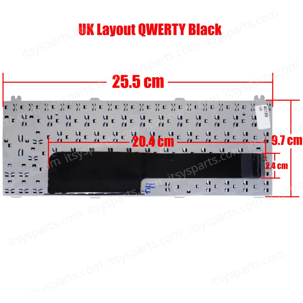 Laptop Keyboard Dell Inspiron Mini 12 1210 IM12 IM12 IMINI-12 IM12-2868 IM12-2870 IM12-2869 IM12-2871 MINI12 INSPIRON MINI1210 INSPIRON PP40S Dell 0H584J 0J007J 0J264J 0K135J UK VERSION BLACK KEYBOARD(Ref.40189UK)