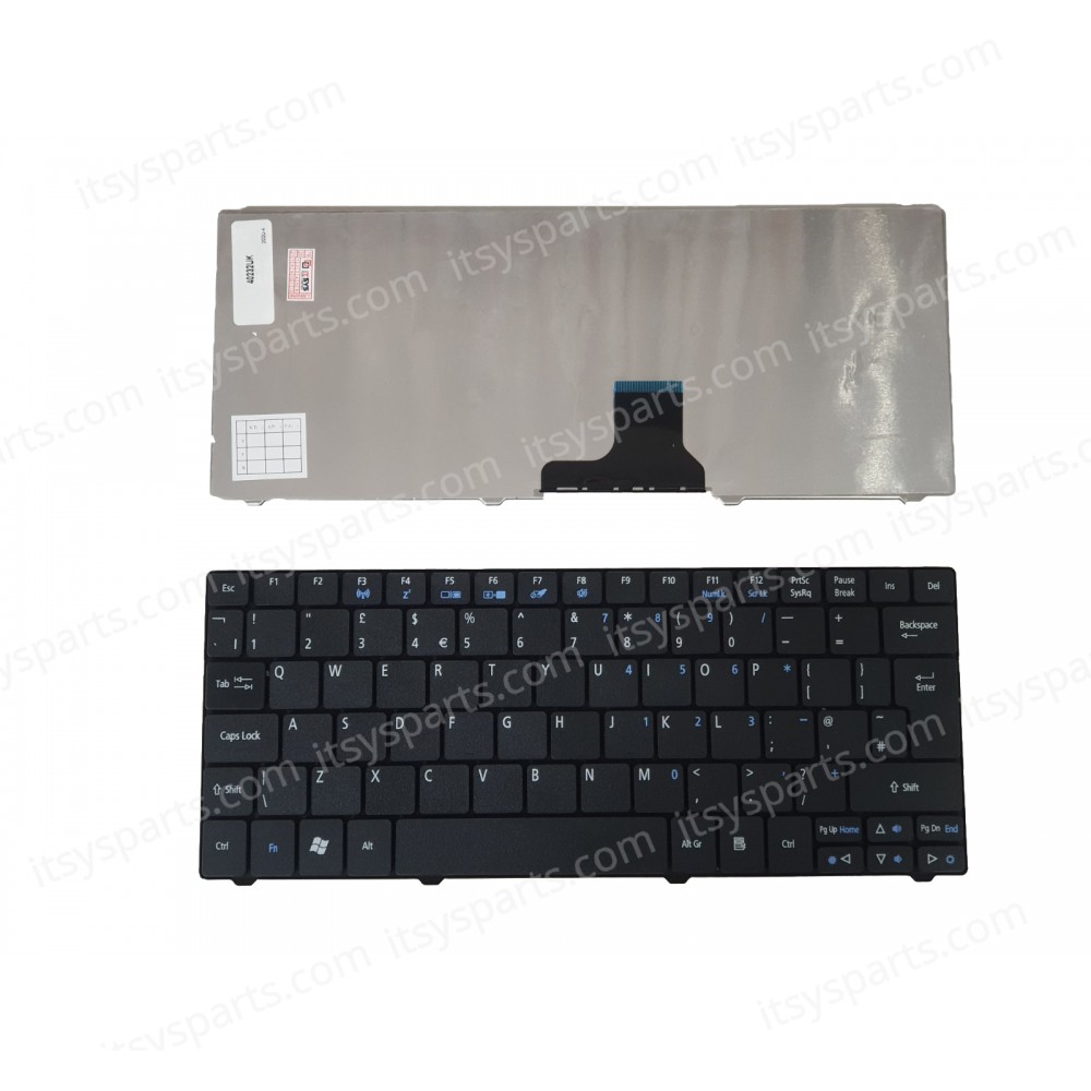 Laptop Keyboard Acer Aspire One 751, 751H, ZA 1410 1810T 1420P 1430 1430Z 1551 1810 1810 1810T 1810TZ 1820PT 1820PTZ 1830 1830 1830T UK VERSION BLACK KEYBOARD(Ref.40232UK)