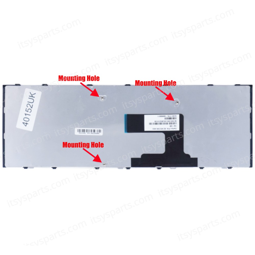 Keyboard Laptop Sony VAIO VPC-EL VPCEL VPC-EL111T VPC-EL111T VPC-EL13FX VPC-EL15FX/B PCG-71C11L PCG-71C12L 9Z.N5Csw.C01 148981611 148968711 V116630A 148968911 148968781 9Z.N5CSW.A0U Sony 148968711 148968751 UK VERSION BLACK KEYBOARD(Ref.40152UK)