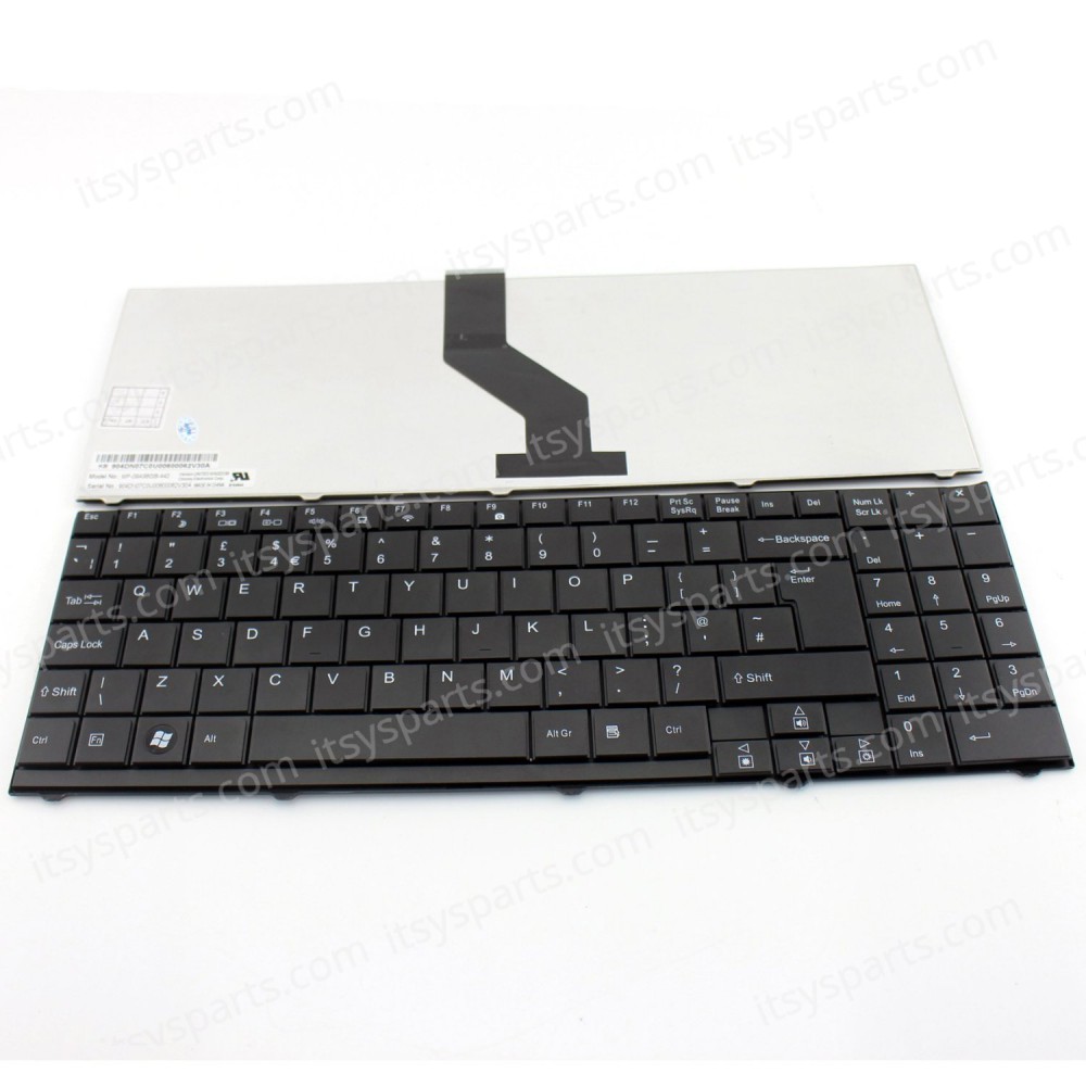 Laptop Keyboard for Medion akoya P661x P7614 E7212 E6212 E7211 E7214 6618 P6622 P6624 P7612 P7614 P7615 MP-09A93U4-4421 UK BLACK (SKU.40138UK)