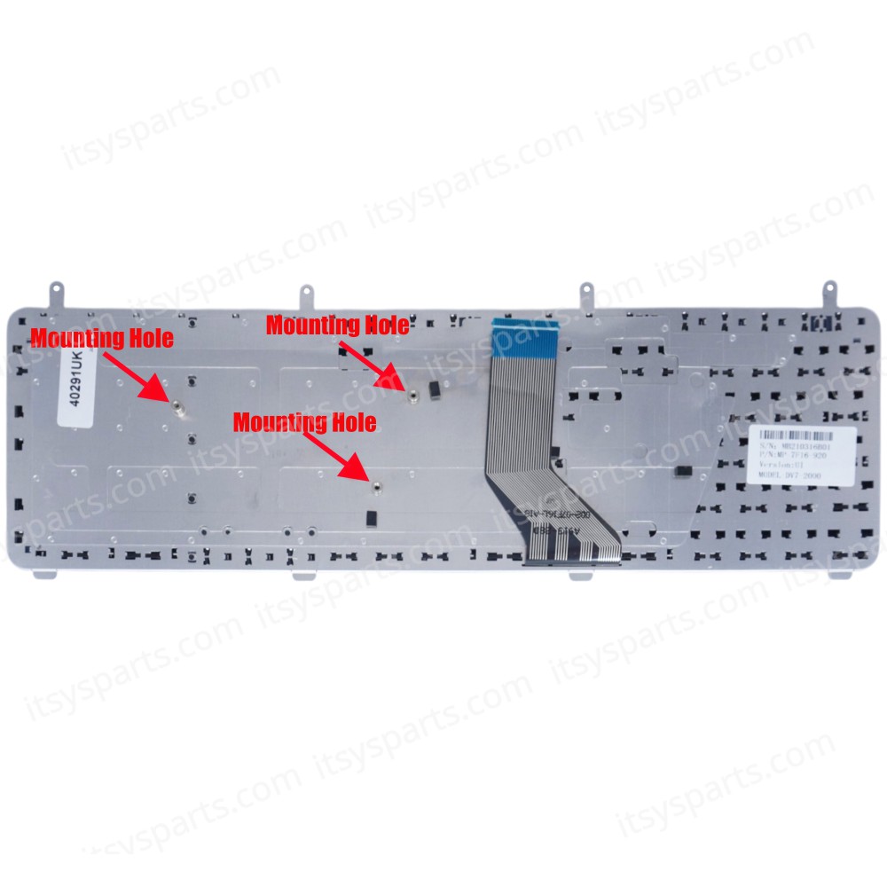 Laptop Keyboard HP Pavilion dv7-2000 dv7-2100 DV7 DV7T DV7T-2000 AEUUT5+00010 519004-DJ1 519265-001 9J.N0L82.Q0L 519004-001 9J.N0L82.W01 DV7-2019 DV7-2040 DV7-2043 DV7-2044 DV7-2078 DV7-2157 UK VERSION BLACK KEYBOARD(Ref.40291UK)