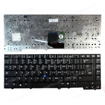 Keyboard Laptop HP Compaq EliteBook 8530 8530P 8530W 495042-001 495042-DJ1 495042 With Pointer UK VERSION BLACK KEYBOARD(Ref.40203UK)
