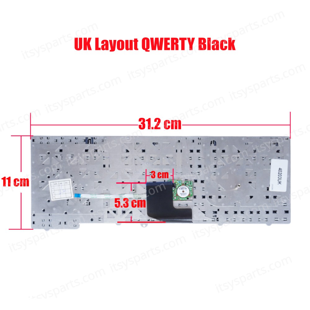 Keyboard Laptop HP Compaq EliteBook 8530 8530P 8530W 495042-001 495042-DJ1 495042 With Pointer UK VERSION BLACK KEYBOARD(Ref.40203UK)