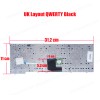 Keyboard Laptop HP Compaq EliteBook 8530 8530P 8530W 495042-001 495042-DJ1 495042 With Pointer UK VERSION BLACK KEYBOARD(Ref.40203UK)