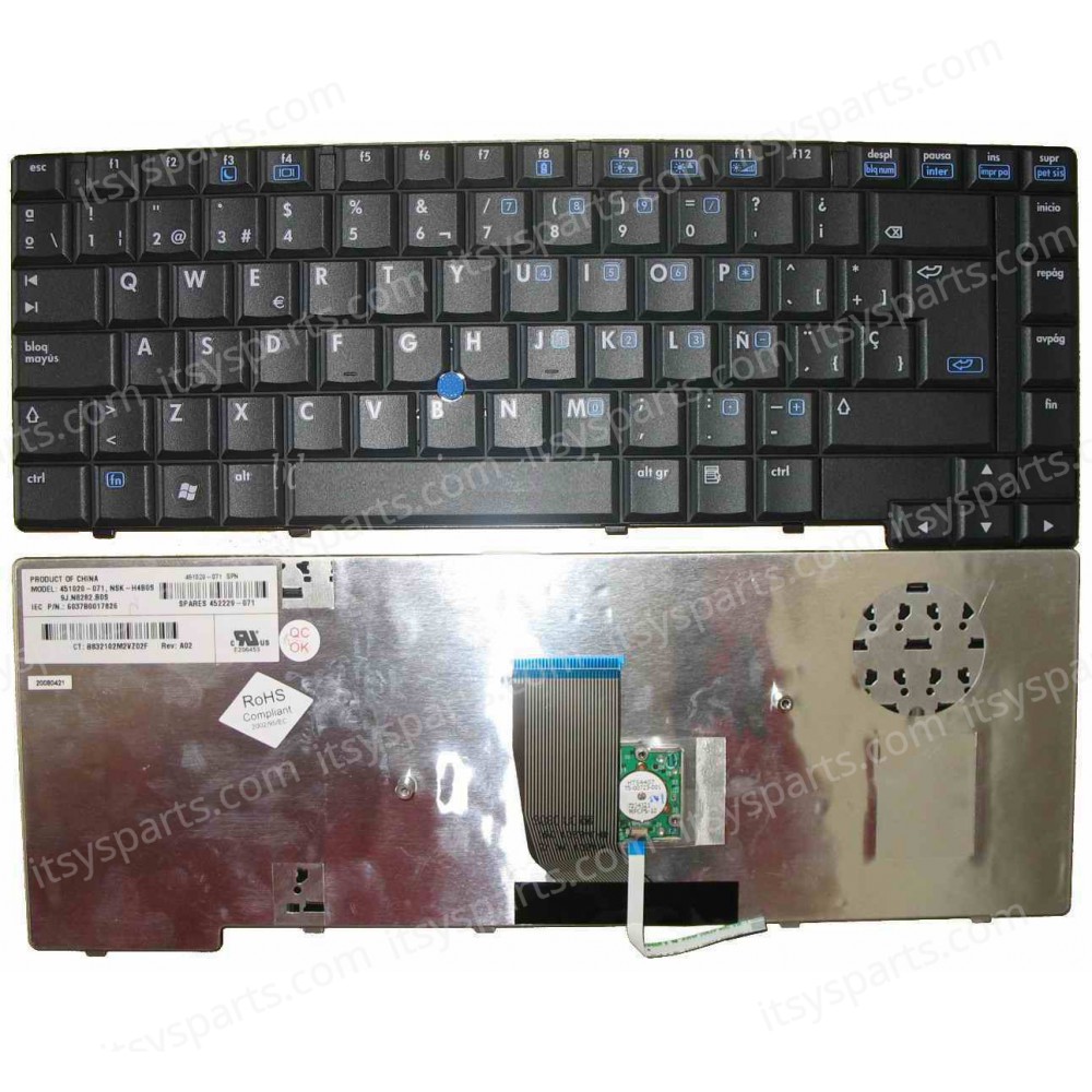 Keyboard Laptop 8510 8510P 8510W 451020-051 HP 451019-001 451019-031 451019-071 451019-A41 451019-AB1 451020-001 451020-001 451020-041 451020-051 451020-061 451020-071 451020-131 451020-141 451020-161 451020-171 UK VERSION BLACK KEYBOARD(Ref.40205UK)