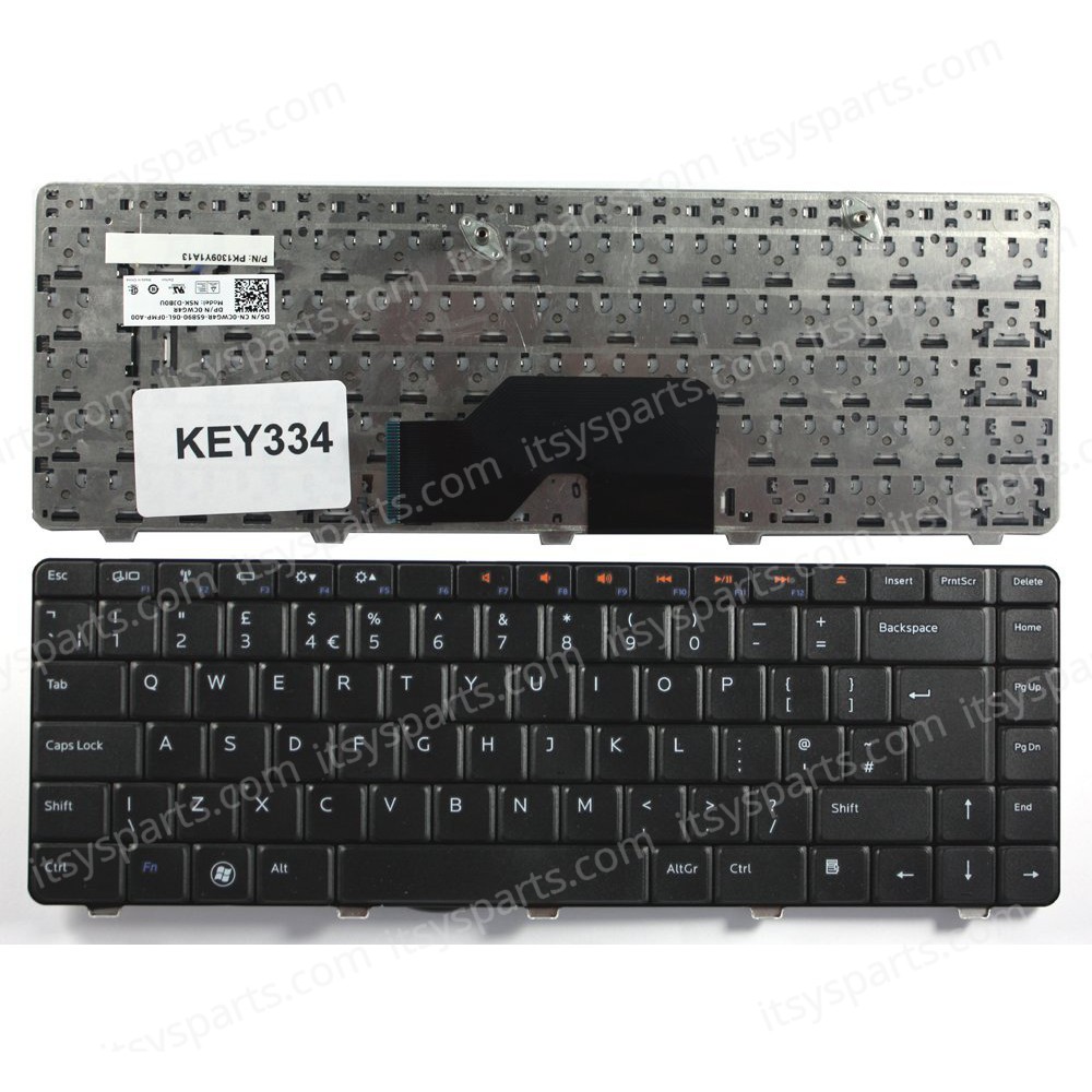 Laptop Keyboard Dell Inspiron 1370 0HC1J0 HC1J0 V100802AS1 NSK-DJB01 PK1309Y1A00 9Z.N1K82.A06 9Z.N1K82.B01 0HC1J0 0R5GX0 9Z.N182.B0F 9Z.N182.B0G 9Z.N182.B0R 9Z.N182.B0S UK VERSION BLACK KEYBOARD(Ref.40248UK)