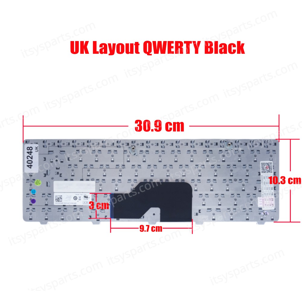 Laptop Keyboard Dell Inspiron 1370 0HC1J0 HC1J0 V100802AS1 NSK-DJB01 PK1309Y1A00 9Z.N1K82.A06 9Z.N1K82.B01 0HC1J0 0R5GX0 9Z.N182.B0F 9Z.N182.B0G 9Z.N182.B0R 9Z.N182.B0S UK VERSION BLACK KEYBOARD(Ref.40248UK)