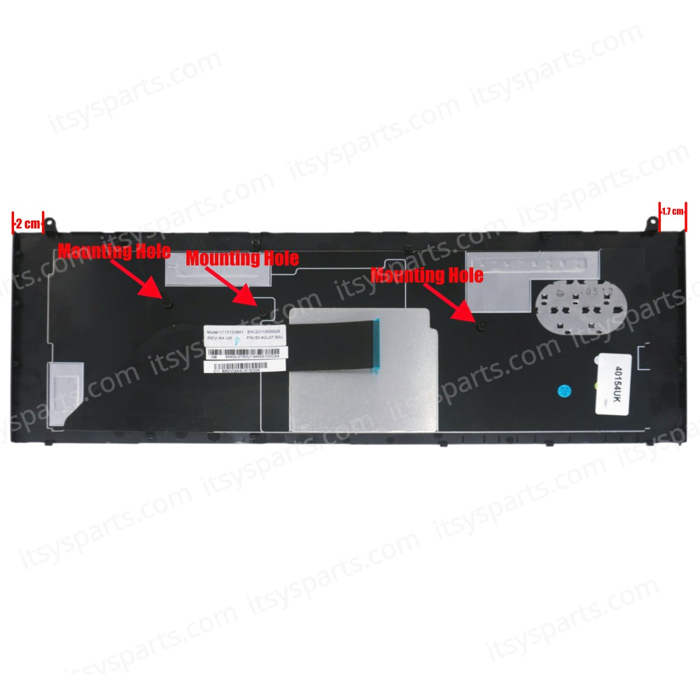 Laptop Keyboard HP Probook 4720s MP-09K16DK-4421 NSK-HN1SW 9Z.N4LSW.101 9Z.N4LSW.11D NSK-HN1SW 1D HP 598692-B31 90.4GC07.S0A 90.4GL07.C0S 90.4GL07.S06 90.4GL07.S0R 90.4GL07.S0U UK VERSION BLACK WITH FRAME KEYBOARD(Ref.40154UK)