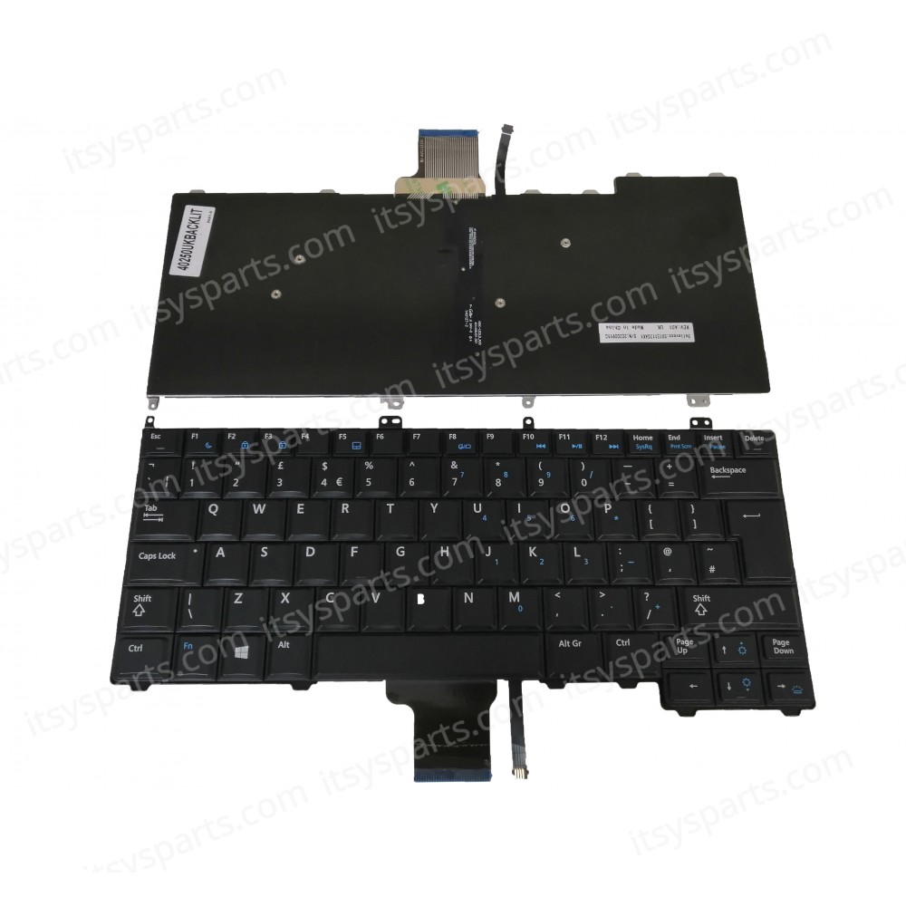 Laptop Keyboard DELL Latitude E7440 E7420 E7240 HC8NX 0G2V0W G2V0W 04G6VR 04P5PJ 04W6PV 08PP00 090ND8 0D4HRW 0HC8NX 0HPW10 0JRVM3 0KR1D5 0KVHTC 0RXKD2 0Y8WJY 9Z.N9UUC.A01 WITH BACKLIT KEYBOARD(Ref.40250UKBACKLIT)