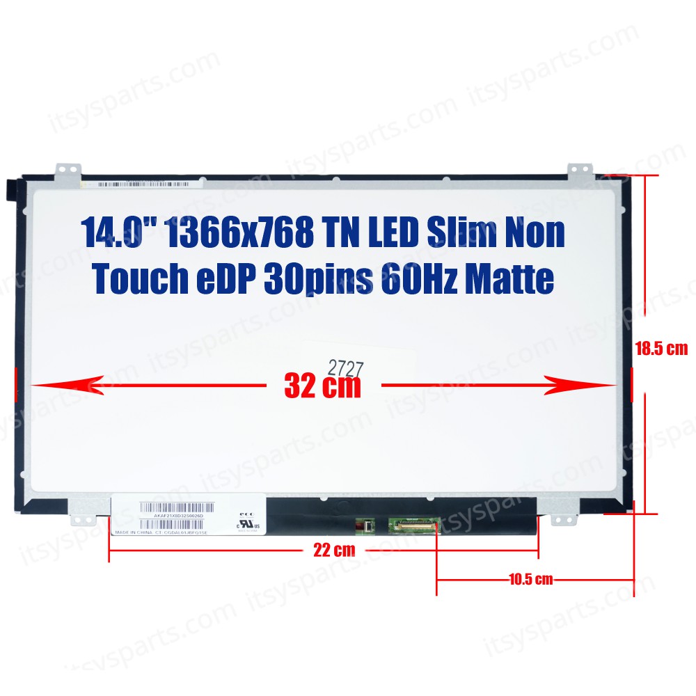 Laptop Screen B140XTN02.4 New 18200927 18200927 5D10P54235 5D10P54235 5D10F76129 5D10F76129 14.0