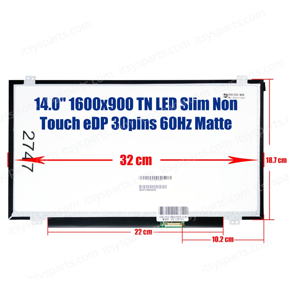N140FGE-E32 fit N140FGE-EB1 N140FGE-EA2 B140RTN03.0 B140RTN02.3 30Pin EDP