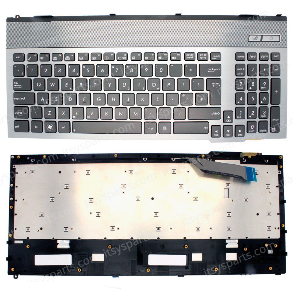 Laptop Keyboard ASUS ROG GG55 G55V G55VW G57 G57V G57VW V132662AK1 0KNB0-6124ND00 0KNB0-B410UK00 0KNB0-B411UI00 0KN0-MK1SW11 0KNB0-B410SW00 0KN0-MK1US21 V132662AS2 0KNB0-B411US00Laptop Keyboard UK series(Ref.40161UK)