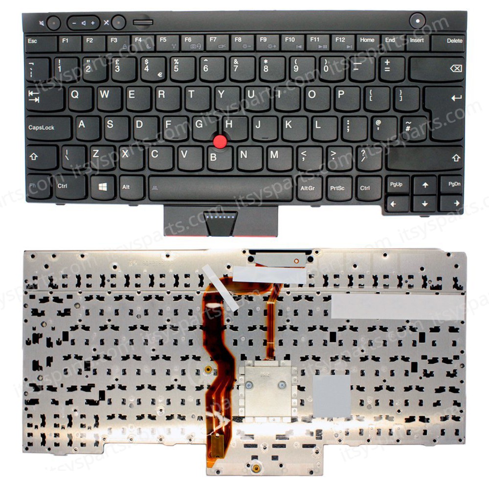 Laptop Keyboard IBM L430 L530 T430 T430I T430S T530 T530 T530i W530 X230 X230I X230T IBM 04W3025 04X1201 04X1274 04X1315 04X1353 04Y0490 0B36031 0C01885 0C01957 0C01997 UK Laptop Keyboard(Ref.40256UK)