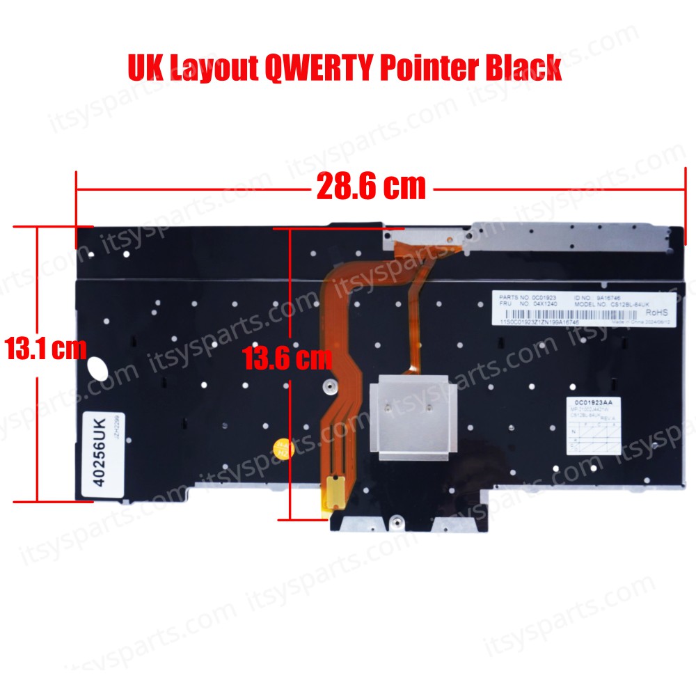 Laptop Keyboard IBM L430 L530 T430 T430I T430S T530 T530 T530i W530 X230 X230I X230T IBM 04W3025 04X1201 04X1274 04X1315 04X1353 04Y0490 0B36031 0C01885 0C01957 0C01997 UK Laptop Keyboard(Ref.40256UK)
