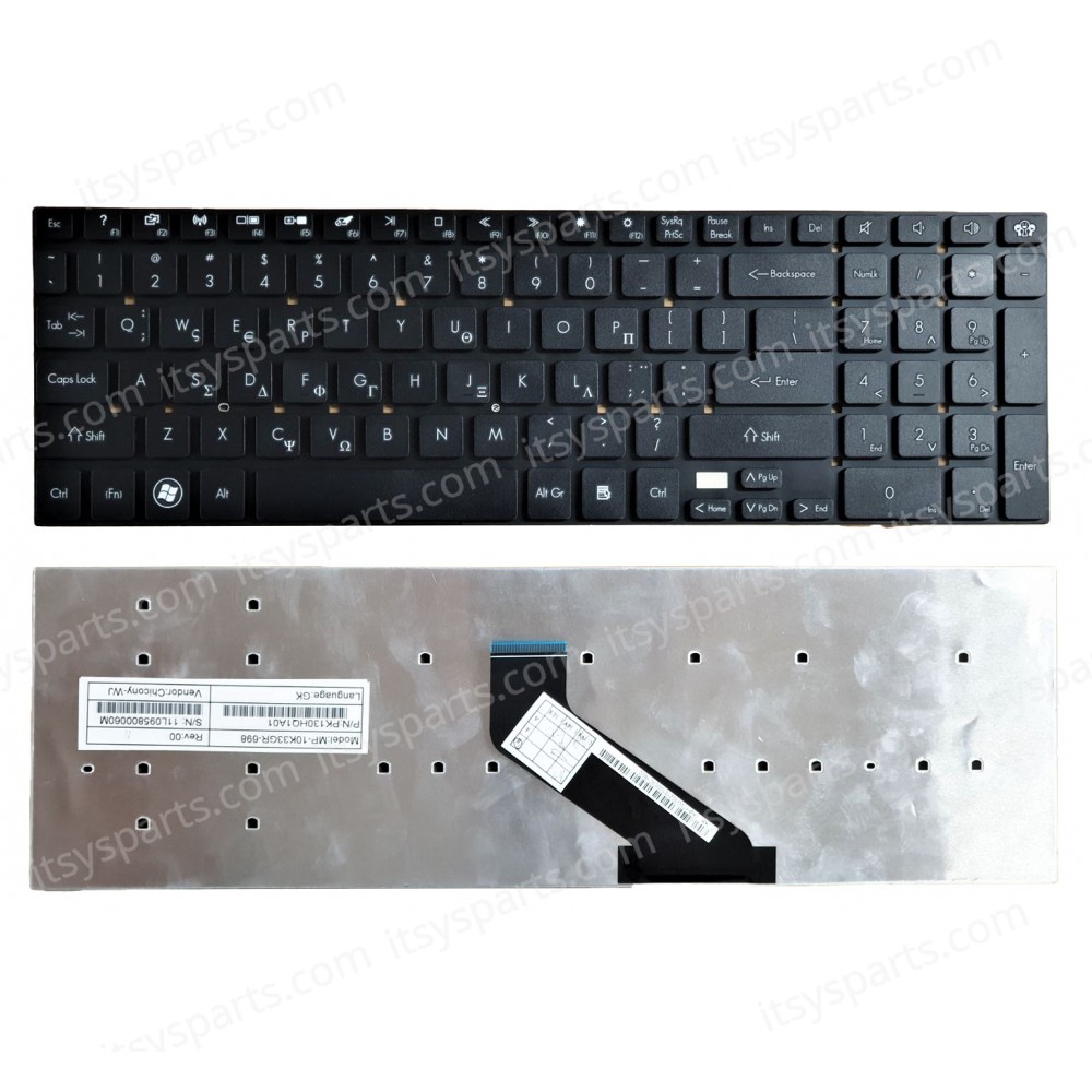 Keyboard Greek-Greek Laptop Keyboard Packard Bell EasyNote LG71 LG71BM LK11 LK11BZ LK11-BZ LK13BZ LS11 MP-10K33GR-698 PK130HQ1A01 LS11HR LS44 LS44HR LS44-HR LV11 LV11HC LV44 LV44-HC P5WS0 P5WS1TG71 TG71BM0 GREEK VERSION(Ref.40304GR)
