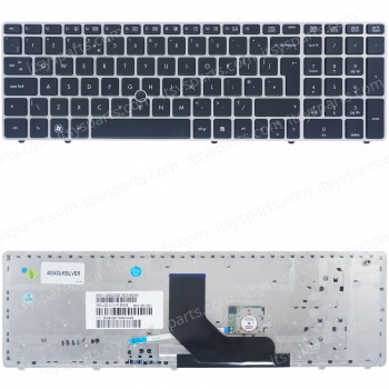 Laptop Keyboard for HP ELITEBOOK 8560P PROBOOK 6560B 6565B 641179-001 701987-151 550121C00-035-G 9Z.N6GSF.E01 701986-031 55012NT00-035-G 701987-151 9Z.N6GSF.L0L 55010JN00203G 55010KS00-289-G UK SILVER (SKU.40043UKSILVER)