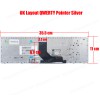Laptop Keyboard for HP ELITEBOOK 8560P PROBOOK 6560B 6565B 641179-001 701987-151 550121C00-035-G 9Z.N6GSF.E01 701986-031 55012NT00-035-G 701987-151 9Z.N6GSF.L0L 55010JN00203G 55010KS00-289-G UK SILVER (SKU.40043UKSILVER)
