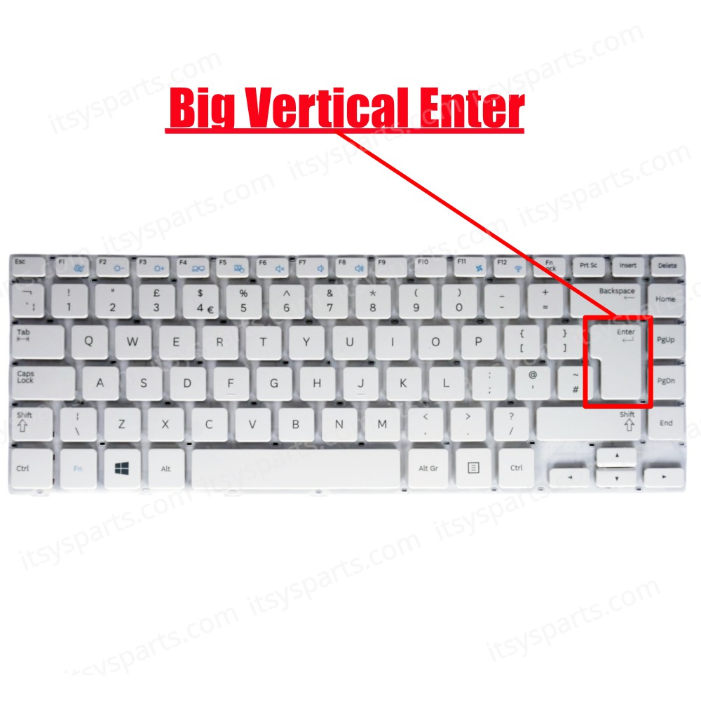 Laptop Keyboard SAMSUNG NP450R5E-X04ES NP450R5E-X02FR BA59-03681A SN3720W SG-58630-2BA NP450R5G NP450R5E NP370R5E NP450R5U NP450R5V NP470R5E NP350R5E NP450R5E UK KEYBOARD NOFRAME WHITE (Ref.40262UKNOFRAME)