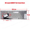 Keyboard Laptop HP Pavilion Sleekbook 14-B000 14-B000EO 14-B000EX 14-B000SG 14-B000SS 14-B000SX 14-B001AU 14-B001EA 14-B001EK 14-B001SA 14-B001TX 14-B002AU 14-B002EA 14-B002EO 14-B002SK UK KEYBOARD (Ref.40263UKNOFRAME)