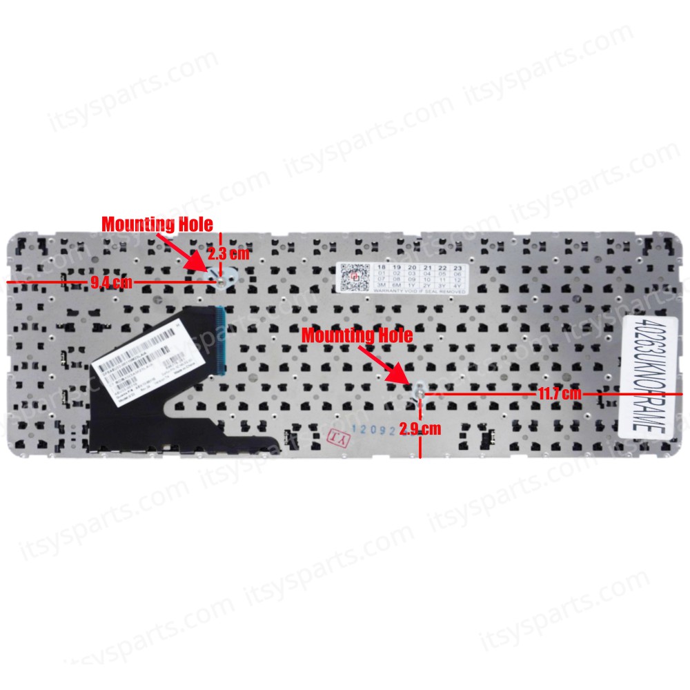 Keyboard Laptop HP Pavilion Sleekbook 14-B000 14-B000EO 14-B000EX 14-B000SG 14-B000SS 14-B000SX 14-B001AU 14-B001EA 14-B001EK 14-B001SA 14-B001TX 14-B002AU 14-B002EA 14-B002EO 14-B002SK UK KEYBOARD (Ref.40263UKNOFRAME)