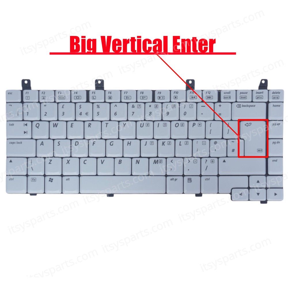 Laptop Keyboard HP DV5000 DV5100 DV5200 G3000 G5000 ZE2000 ZE2100 ZE2200 ZE2300 ZE2400 ZE2500 ZV5000 ZV5100 ZV5200 ZV5300 ZV5400 ZV6000 ZX5000 nx6125 nx9100 nx9105 nx9110 UK VERSION GREY Keyboard(Ref.40196UKGREY)