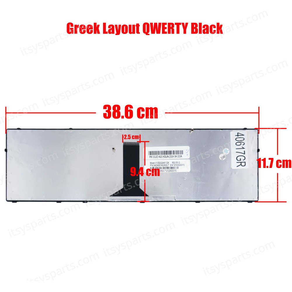 ASUS A93 K93 X93 K95 SERIES UK PK130J01A11 V126202AK1 Laptop Keyboard(Ref.40617GR)